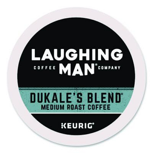 Laughing Man Coffee Company Dukale's Blend K-Cup Pods, 22/Box (8338)