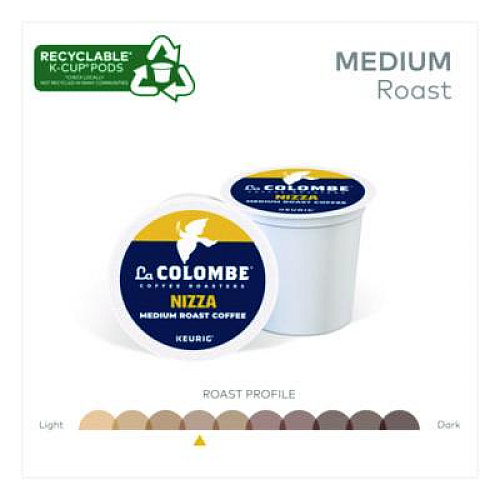 La Colombe Coffee K-Cup Pods, Nizza Medium Roast, 20/Box (0327)