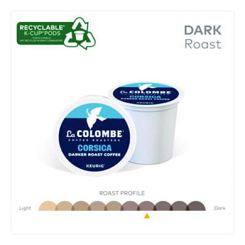 La Colombe Coffee K-Cup Pods, Corsica Dark Roast, 20/Box (0328)