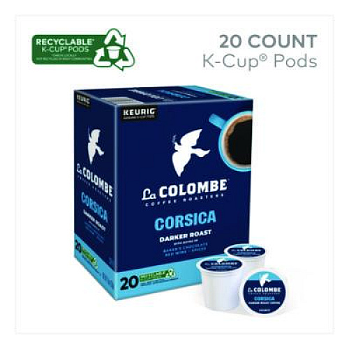 La Colombe Coffee K-Cup Pods, Corsica Dark Roast, 20/Box (0328)