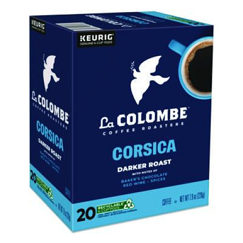 La Colombe Coffee K-Cup Pods, Corsica Dark Roast, 20/Box (0328)