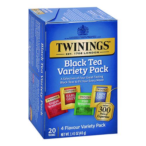 Black Tea Variety Pack, Assorted Flavors, 20/Box (TNA05320)