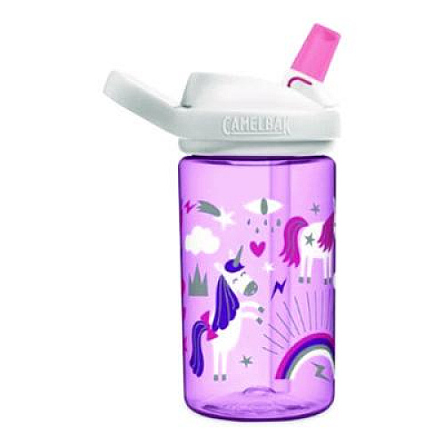 CamelBak Eddy + Kids Water Bottle, Unicorn Design, 12 oz, Multicolor (2665501035)