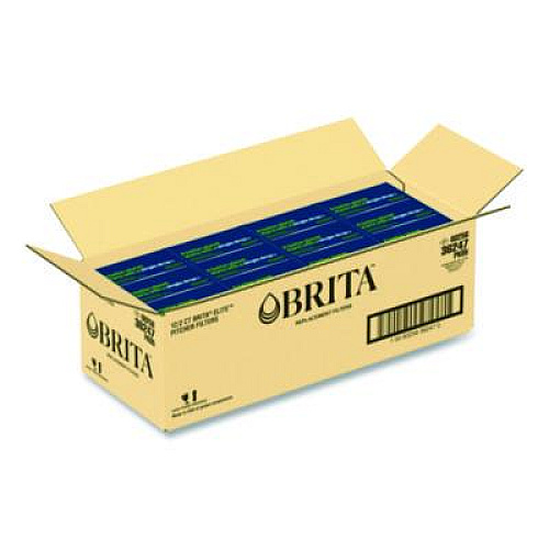 Brita Elite Replacement Water Filters for Pitcher and Dispensers, 2 Filters/Box, 12 Boxes/Carton (36247CT)