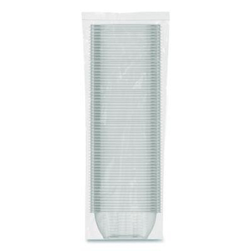 Dart Square Plastic Bowls, 12 oz, 8.5 x 8.5 x 2.64, Clear, Plastic, 63 Bowls/Sleeve, 8 Sleeves/Carton (C12SB)