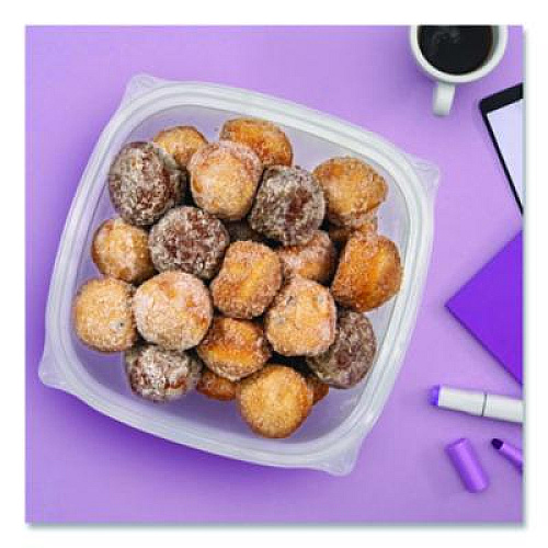 Dart Square Plastic Bowls, 48 oz, 5 x 5 x 2.55, Clear, Plastic, 63 Bowls/Sleeve, 4 Sleeves/Carton (C48SB)