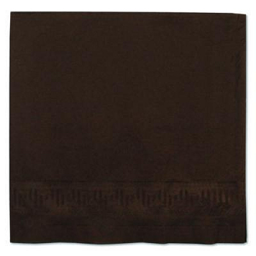 Hoffmaster Cellutex Table Covers, Poly/Tissue, 54" x 108", Chocolate Brown, 25/Carton (220646)
