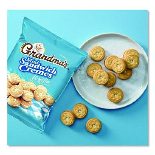 Grandma's Mini Vanilla Creme Sandwich Cookies, 2.12 oz Packet, 60/Carton (FRI45096)
