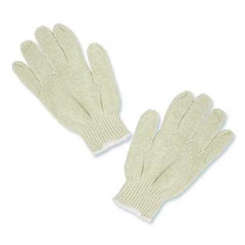 HOSPECO ProWorks String Knit Glove, Reversible, Large, Natural, 12 Pairs (GWSKNL)