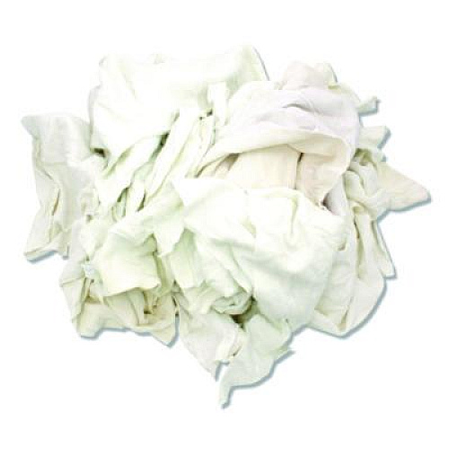 HOSPECO Sweatshirt Rags, Unscented, White, 8/lb, 25 lb/Carton (33325)