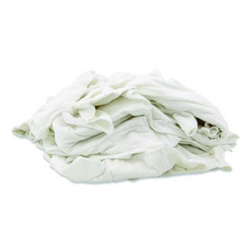 HOSPECO Knit Baby Diaper Rags, 2-Ply, 15 x 18, White, 25 lb/Carton (55525)