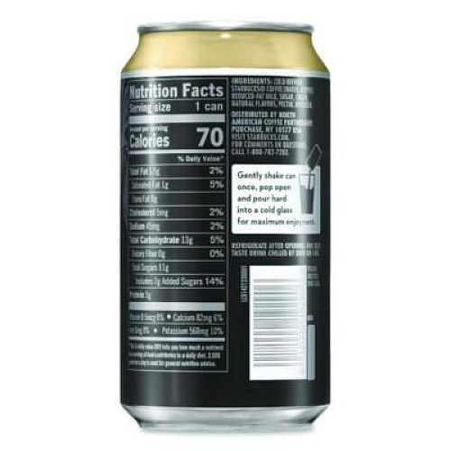 Starbucks Nitro Cold Brew Coffee, Vanilla Sweet Cream, 9.6 oz Can, 12/Carton (PEP19290)