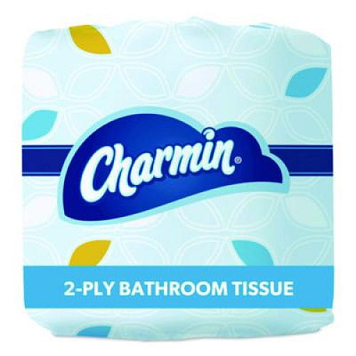 Charmin Commercial Bathroom Tissue,  Individually Wrapped, Septic Safe, 2-Ply, White, 450 Sheets/Roll, 75 Rolls/Carton (71693)
