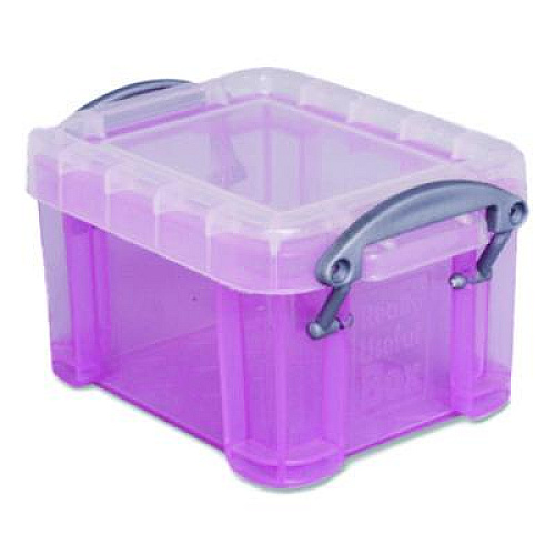 Really Useful Box Snap-Lid Storage Bin, 3.84 oz, 1.75 x 2.25 x 1.5, Randomly Assorted Colors (014MIXEDCOLS)