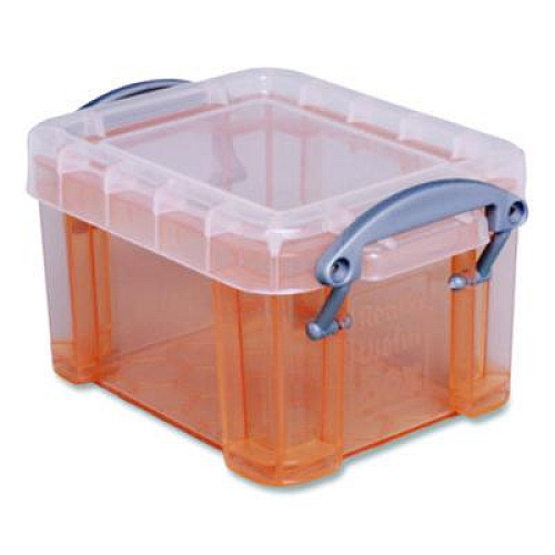 Really Useful Box Snap-Lid Storage Bin, 3.84 oz, 1.75 x 2.25 x 1.5, Randomly Assorted Colors (014MIXEDCOLS)