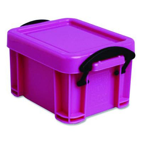 Really Useful Box Snap-Lid Storage Bin, 3.84 oz, 1.75 x 2.25 x 1.5, Randomly Assorted Colors (014MIXEDCOLS)
