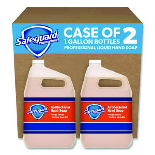 Safeguard Professional Antibacterial Liquid Hand Soap, Light Scent, 1 gal, 2/Carton (02699)