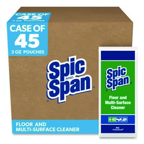 Spic and Span Liquid Floor Cleaner, 3 oz Packet, 45/Carton (02011)