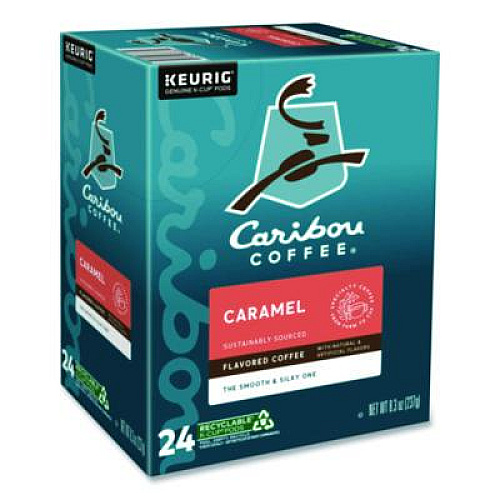 Caribou Coffee Caramel Hideaway K-Cups, Mild Roast, 24/Box (6996)