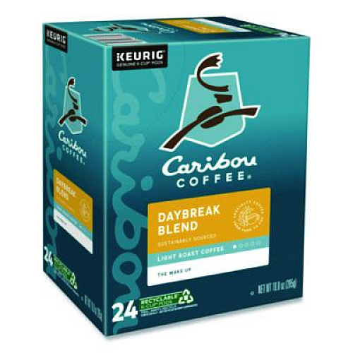 Caribou Coffee Daybreak Morning Blend Coffee K-Cups, 24/Box (6994)