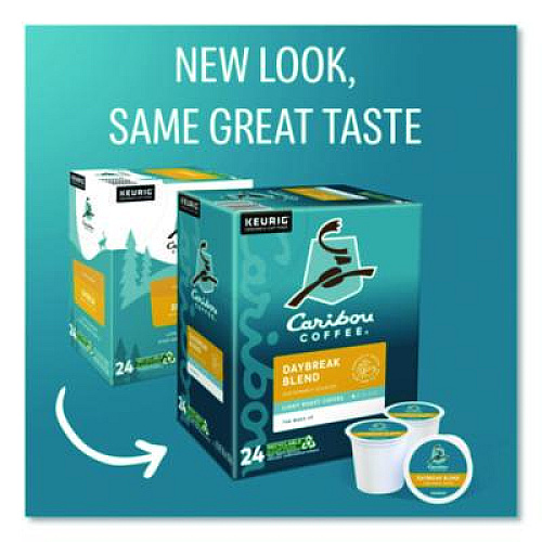 Caribou Coffee Daybreak Morning Blend Coffee K-Cups, 24/Box (6994)