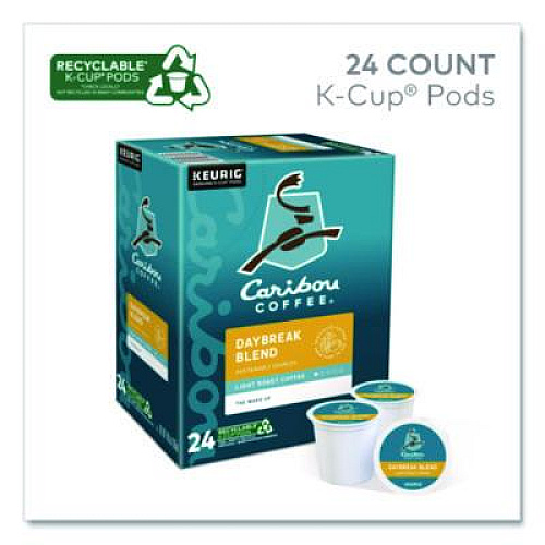 Caribou Coffee Daybreak Morning Blend Coffee K-Cups, 24/Box (6994)