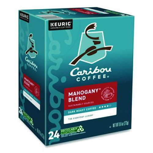 Caribou Coffee Mahogany Coffee K-Cups, 24/ Box (6990)