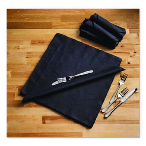 Hoffmaster Airlaid Flat Pack Napkins, 16 x 16,  Black, 500/Carton (125070)