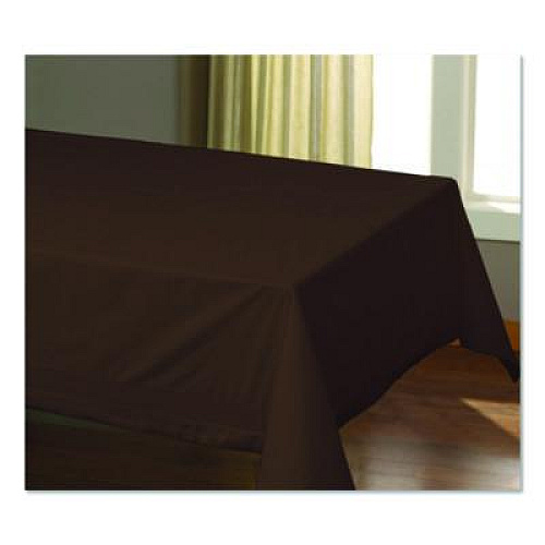 Hoffmaster Cellutex Table Covers, Poly/Tissue, 54" x 108", Chocolate Brown, 25/Carton (220646)