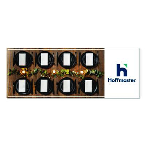 Hoffmaster Placemats, Smooth Surface, Scalloped Edges, 13.5" x 9.63", White, 1,000/Carton (310477)