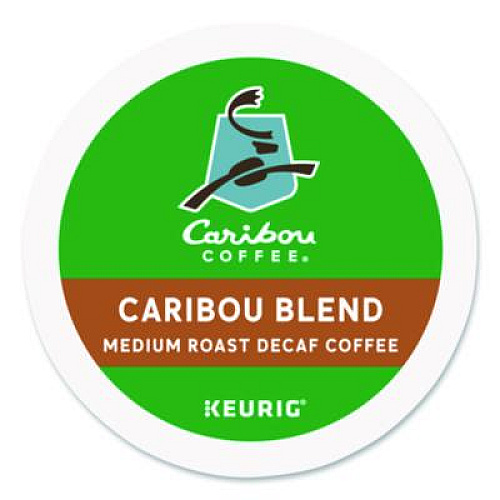 Caribou Coffee Caribou Blend Decaf Coffee K-Cups, 24/Box (6995)