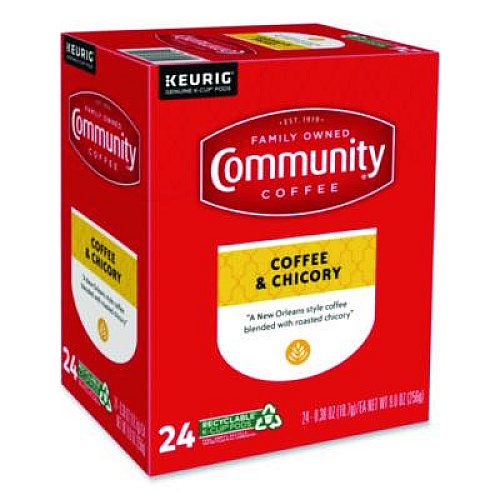 Community Coffee Coffee and Chicory K-Cups, 24/Box (6414CC)