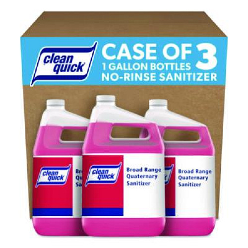 Clean Quick Broad Range Quaternary Sanitizer, Sweet Scent, 1 gal Bottle, 3/Carton (07535)