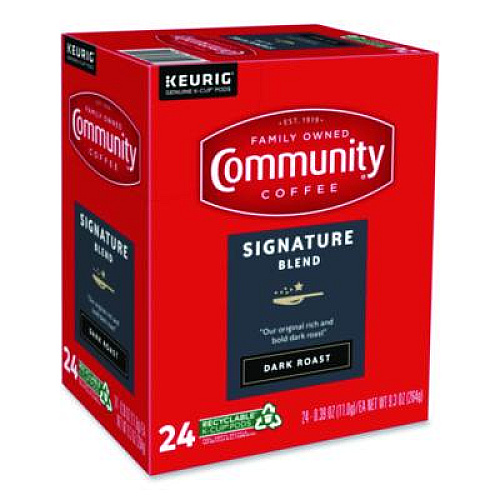 Community Coffee Signature Blend K-Cup, 24/Box (6404CC)