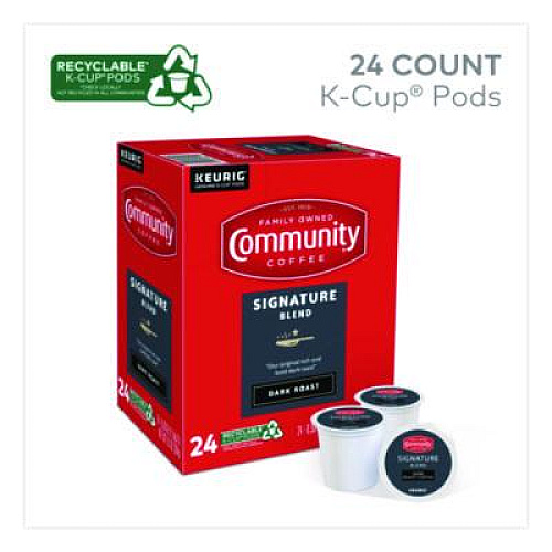 Community Coffee Signature Blend K-Cup, 24/Box (6404CC)