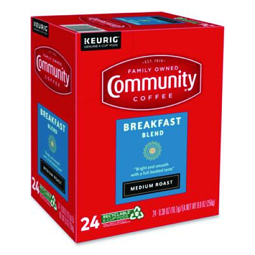 Community Coffee Breakfast Blend K-Cup, 24/Box (6406CC)