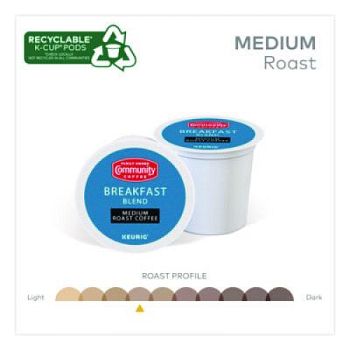 Community Coffee Breakfast Blend K-Cup, 24/Box (6406CC)