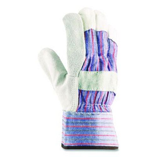 PIP B/C Grade Shoulder Split Cowhide Leather Palm Gloves, Gunn Cut, Wing Thumb, X-Large, Blue/Gray, 12 Pairs (847532XL)