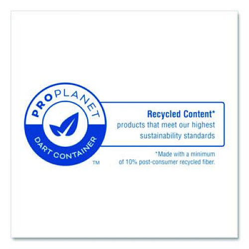 SOLO Recycled Content PCF Paper Hot Cups, ProPlanet Seal, 10 oz, White, 50/Pack (370RCPLANEPK)
