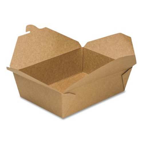 GEN Reclosable Kraft Take-Out Box, 76 oz, 8.58 x 6.28 x 2.4, Brown, Paper, 200/Carton (PAPERBOX3)