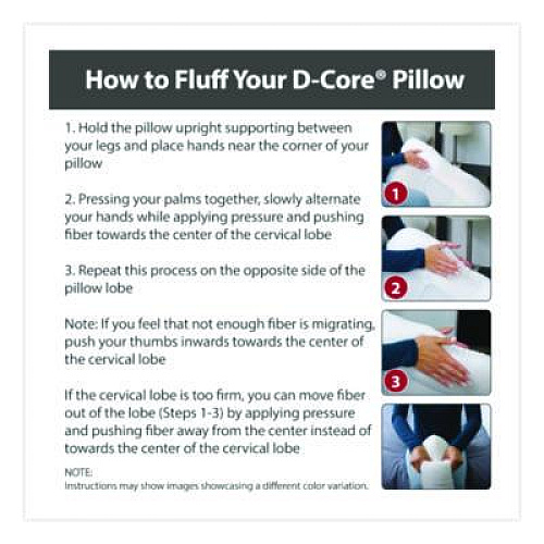 Core Products D-Core Cervical Pillow, Mid-Size, 23 x 5 x 15, White (FIB241)