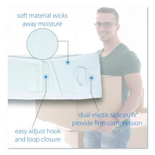 Core Products CorFit System Lumbosacral Spinal Back Support, X-Large, 40" to 52" Waist, White (LSB7000XL)