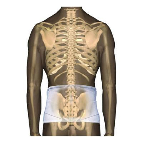 Core Products CorFit System Lumbosacral Spinal Back Support, X-Large, 40" to 52" Waist, White (LSB7000XL)