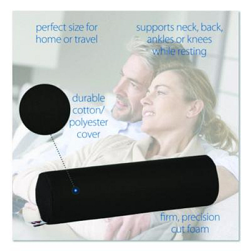 Core Products Foam Roll Positioning Pillow, Standard, 13.5 x 3.75, Black (ROL314)