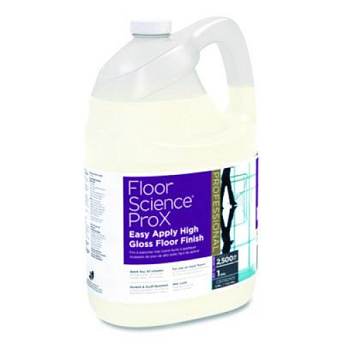 Diversey Floor Science ProX Easy Apply High Gloss Floor Finish, 1 gal Bottle, 4/Carton (CBD562405)