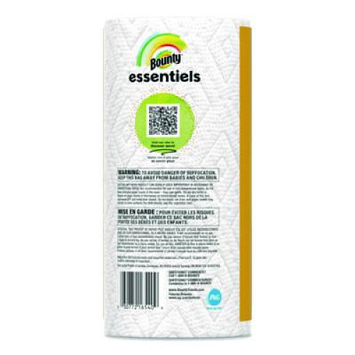 Bounty Essentials Select-A-Size Kitchen Roll Paper Towels, 2-Ply, 108 Sheets/Roll, 24 Rolls/Carton (16540)
