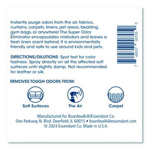 Boardwalk Fabric and Carpet Deodorizer, Fresh Scent, 32 oz Bottle, 6/Carton (4829)