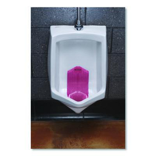 Boardwalk Vertical Urinal Screen, Spiced Apple Scent, Red, 5.22 oz, 6/Carton (VERUSRD)