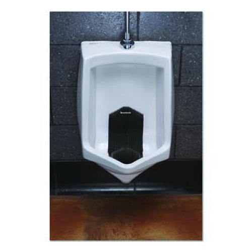 Boardwalk Vertical Urinal Screen, Midnight Coast Scent, Black, 5.22 oz, 6/Carton (VERUSBK)