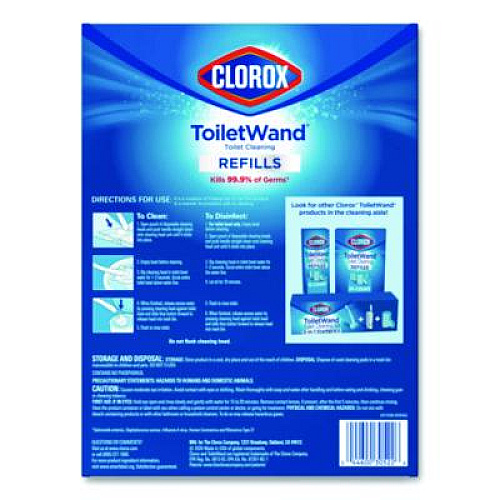 Clorox ToiletWand Toilet Cleaning Refills, Disinfecting Scrubbing Pads, 20 Count, 4/Carton (31049CT)